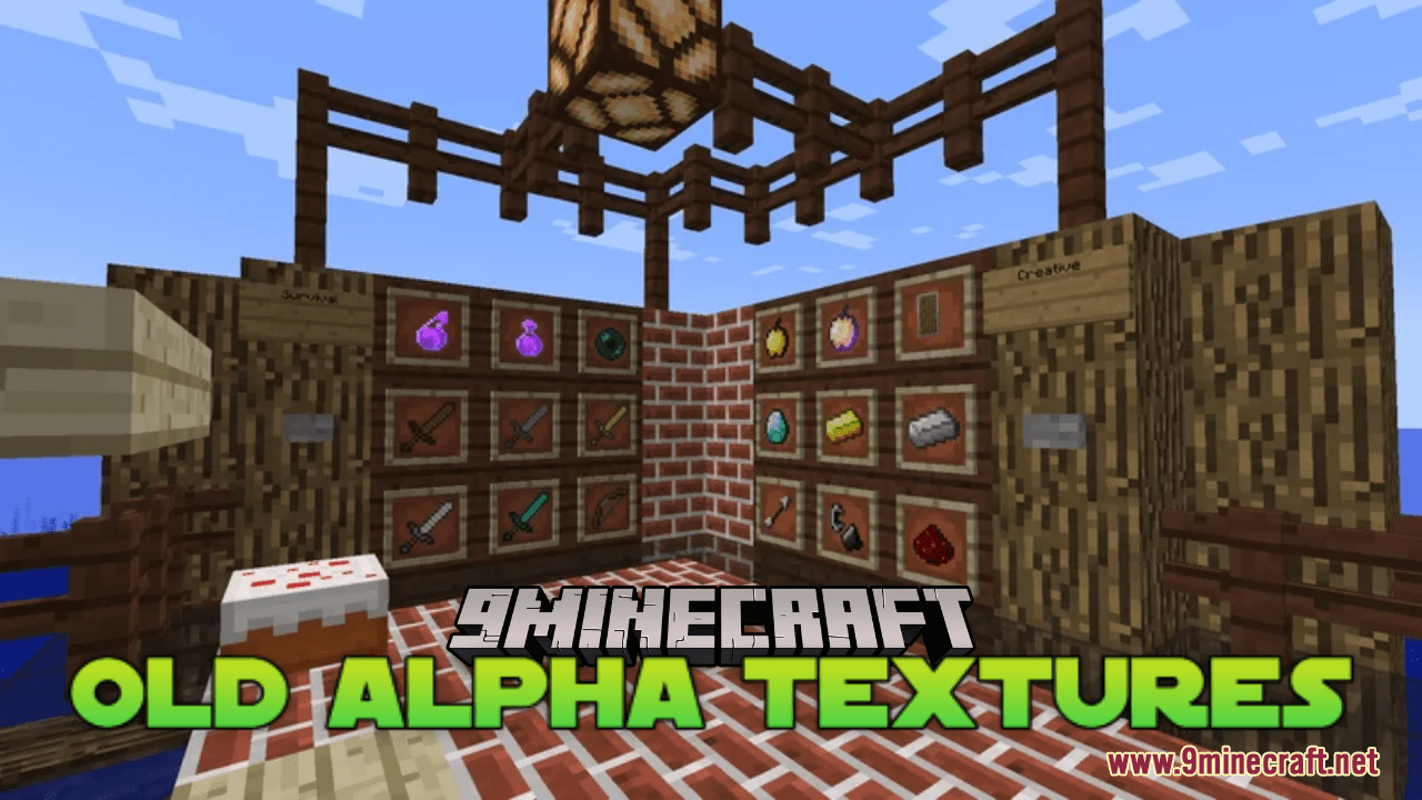 Old Alpha Textures Resource Pack (1.20.4, 1.19.4) - Texture Pack 1
