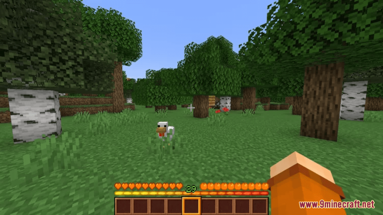 Orange Hotbar Resource Pack (1.20.6, 1.20.1) - Texture Pack 8