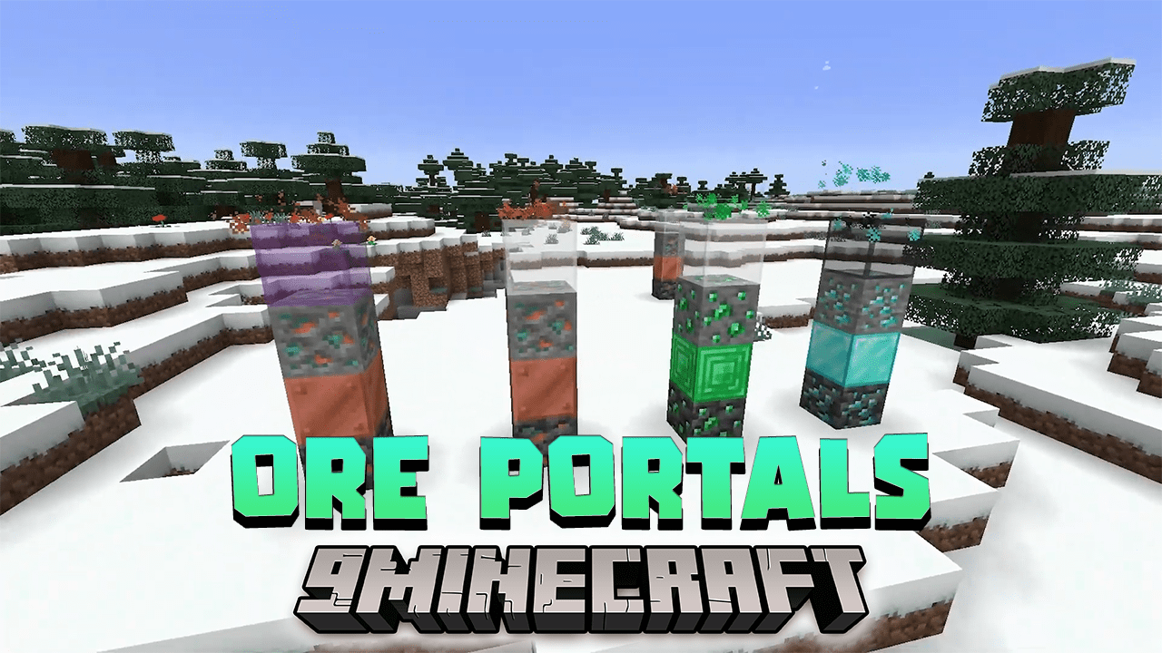 Ore Portals Data Pack (1.19.4, 1.19.2) - Custom Portals! 1