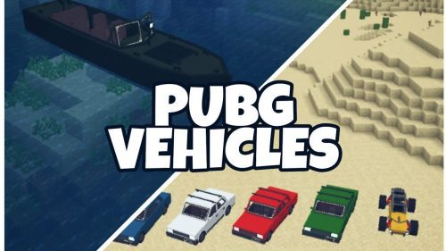 PUBG Vehicles Addon (1.19) – MCPE/Bedrock Mod Thumbnail
