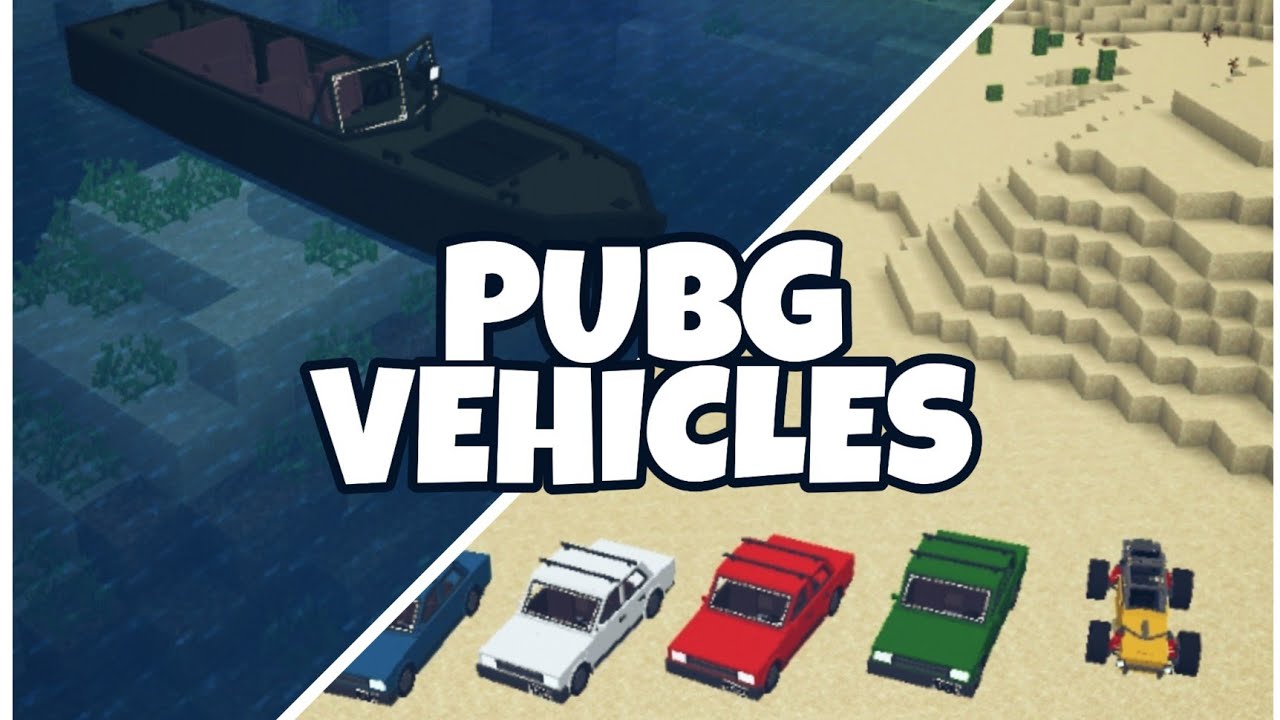 PUBG Vehicles Addon (1.19) - MCPE/Bedrock Mod 1