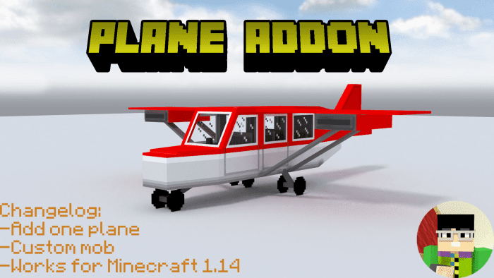 Plane Addon (1.20, 1.19) - MCPE/Bedrock Mod 2