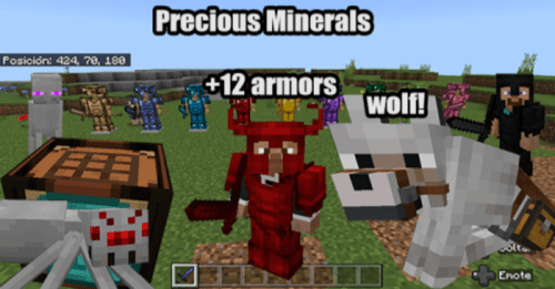 Precious Minerals Addon (1.19) – MCPE/Bedrock Mod Thumbnail