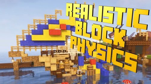 Realistic Block Physics Mod (1.16.5, 1.12.2) – Gravity Blocks Thumbnail