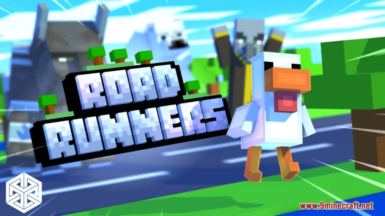 Road Runners Map (1.21.1, 1.20.1) - Crossy Road In Minecraft 1