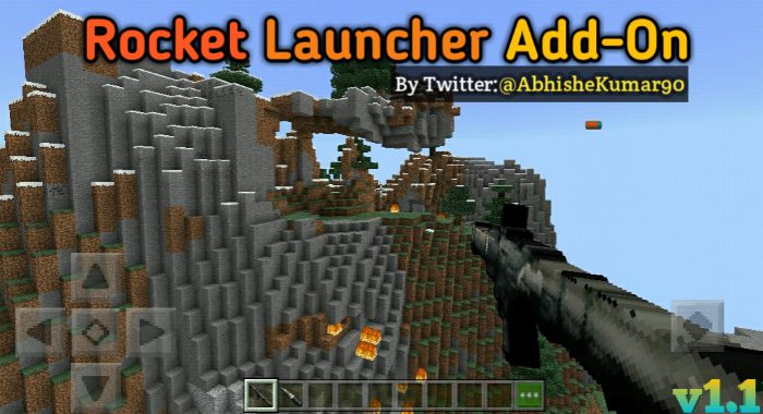 Rocket Launcher Addon (1.19) - MCPE/Bedrock Mod 4