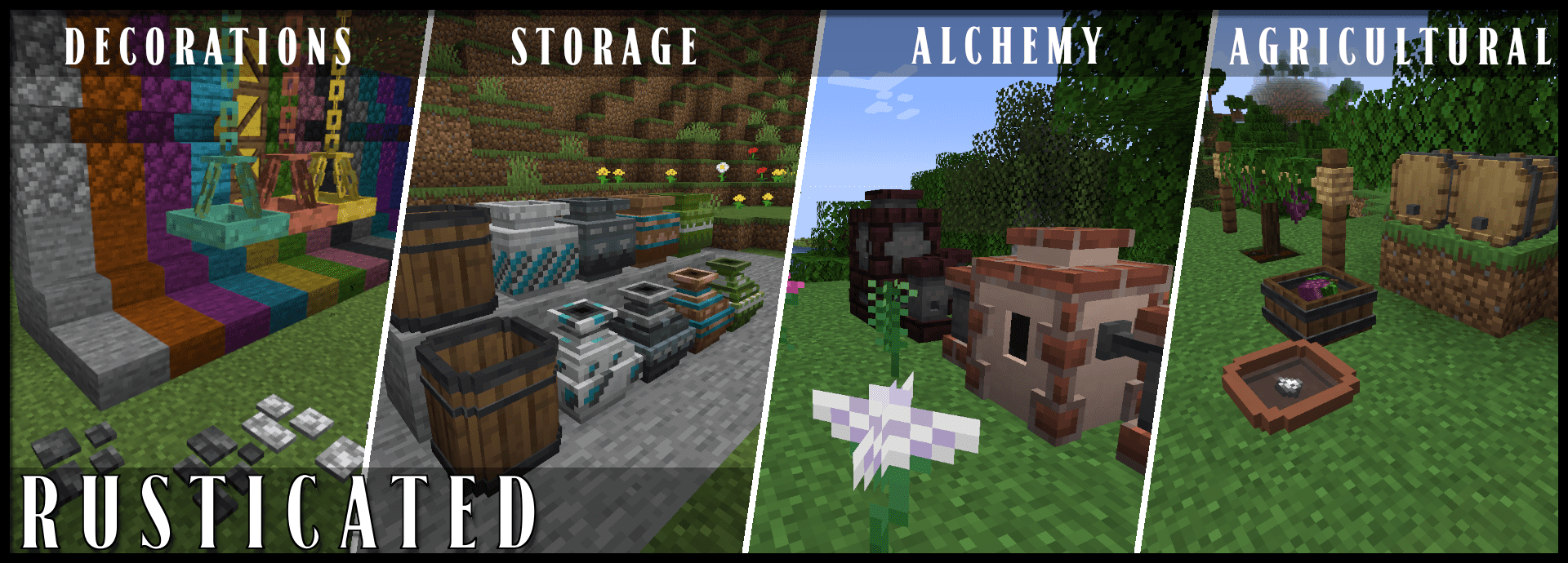 Rusticated Mod (1.19.2, 1.18.2) - Devices used for Alchemy, Agriculture 2