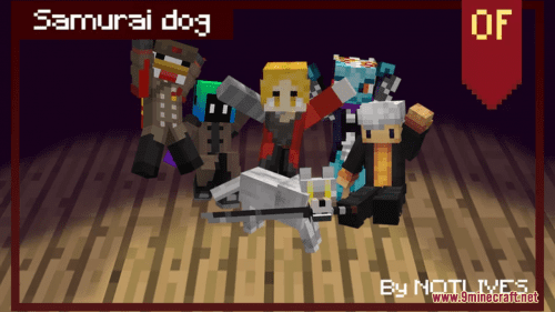 Samurai Dog Resource Pack (1.20.6, 1.20.1) – Texture Pack Thumbnail