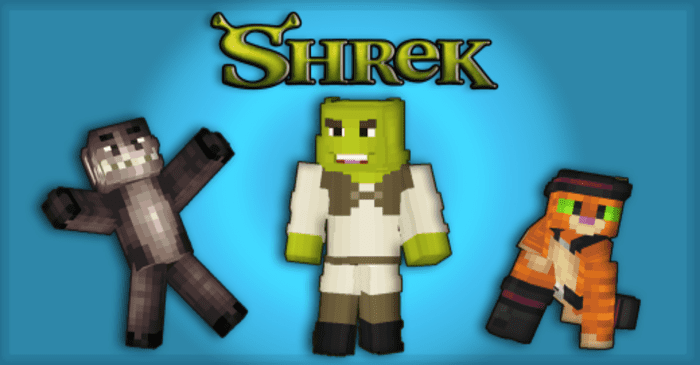 Shrek Skin Pack (1.19) - MCPE/Bedrock 1