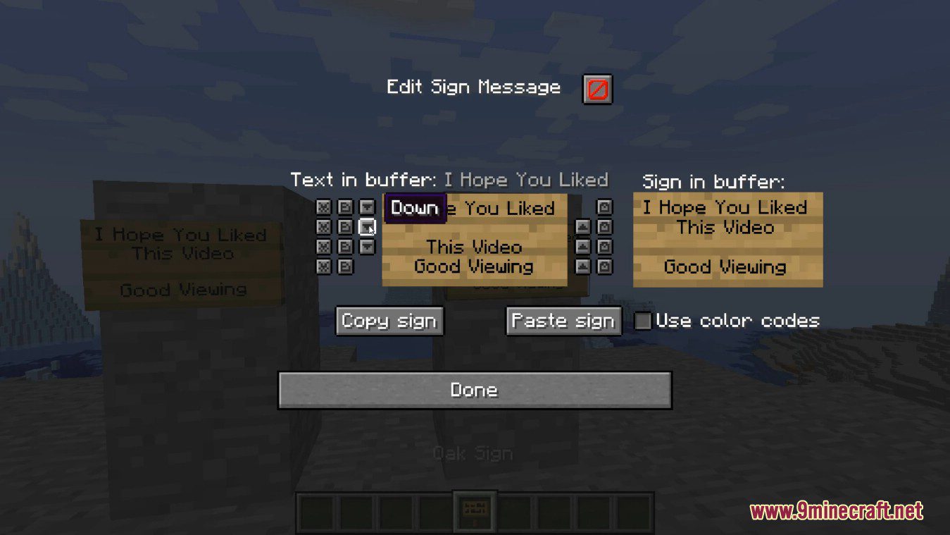 Sign Tools Mod (1.19.3, 1.18.2) - Useful Tools for Sign 8