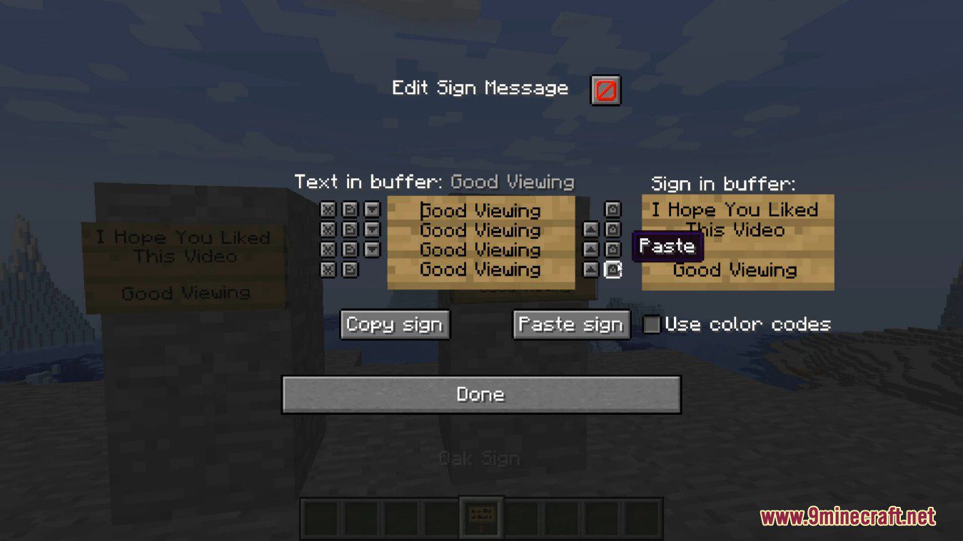 Sign Tools Mod (1.19.3, 1.18.2) - Useful Tools for Sign 10