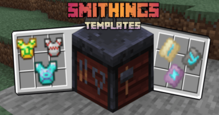 Smithings Templates Addon (1.19) - MCPE/Bedrock Mod 1