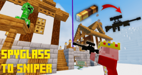 Sniper Glass Texture Pack (1.19) – MCPE/Bedrock Thumbnail