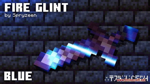 Spryzeen’s Blue Fire Glint Resource Pack (1.20.6, 1.20.1) – Texture Pack Thumbnail