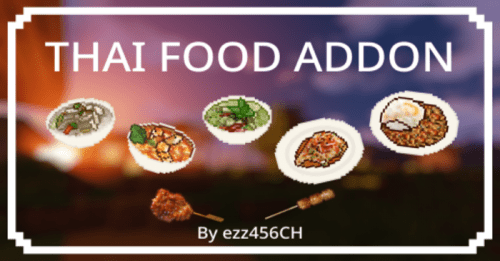 Thai Food Addon (1.19) – MCPE/Bedrock Mod Thumbnail