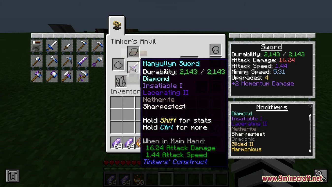 Tinkers' Rapier Mod (1.18.2, 1.16.5) - Take the Sword and Get Prepared for the Fight 8