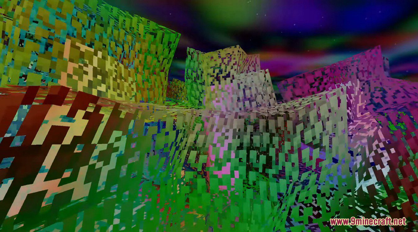 Trippy Shaders (1.21.1, 1.20.1) - The world is so Colorful and Messy 4