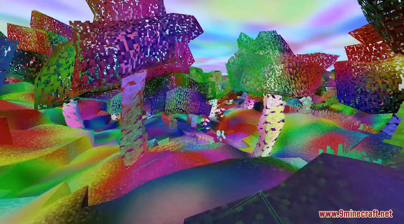 Trippy Shaders (1.21.1, 1.20.1) - The world is so Colorful and Messy 6