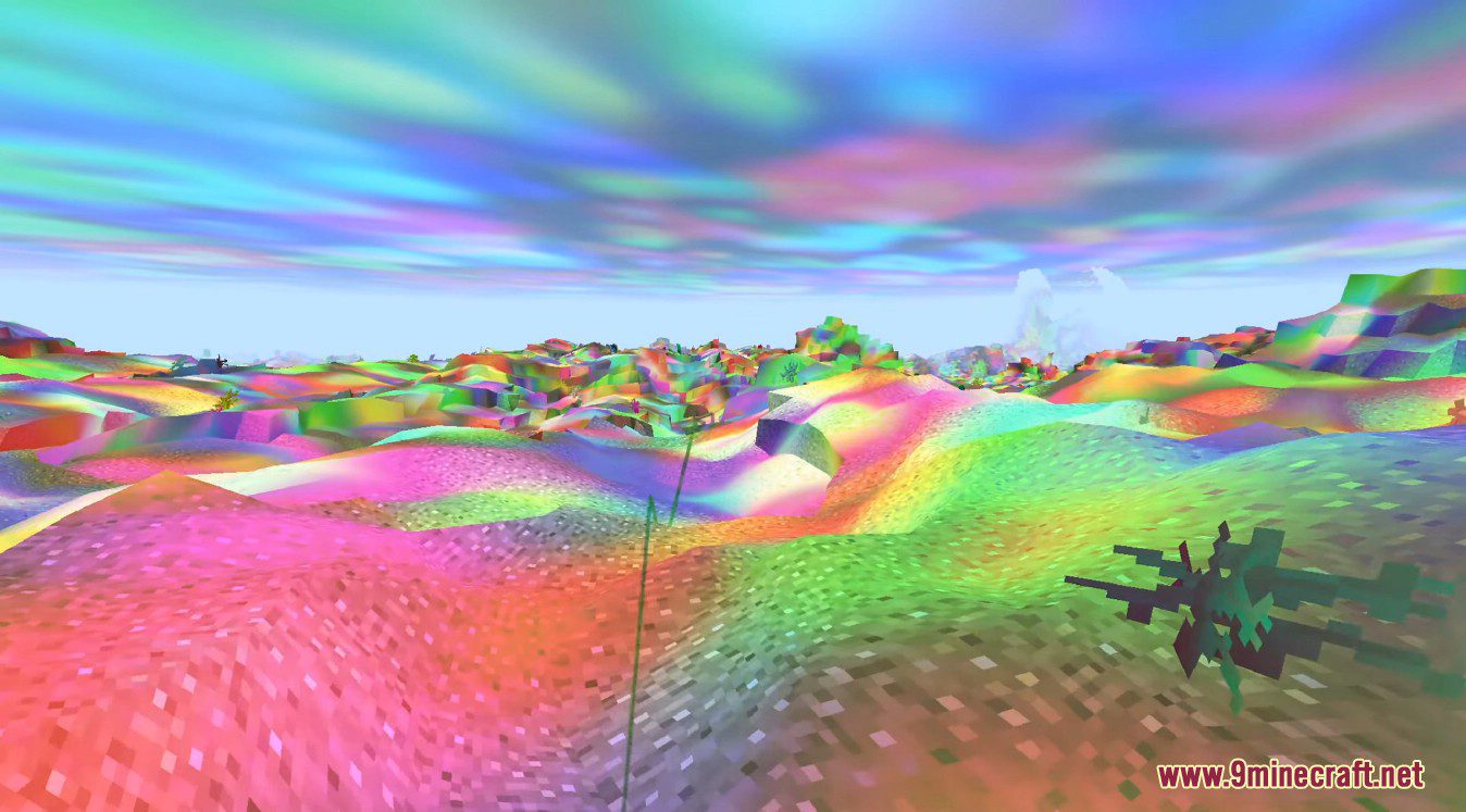 Trippy Shaders (1.21.1, 1.20.1) - The world is so Colorful and Messy 9