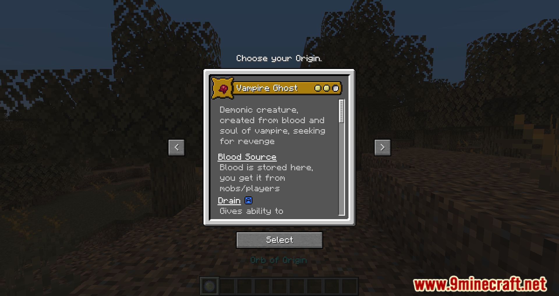 Vampiric Origin Mod (1.19.2, 1.18.2) - Seeking For Revenge 2