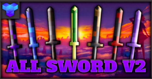 All Block Sword Addon (1.19) – MCPE/Bedrock Mod Thumbnail
