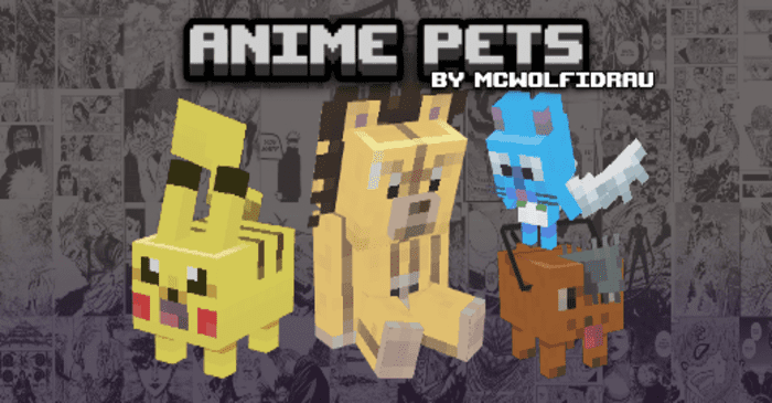 Anime Pets Addon (1.20, 1.19) - MCPE/Bedrock Mod 1