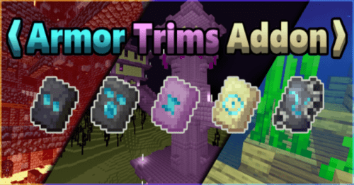 Armor Trims Addon (1.19) – MCPE/Bedrock Mod Thumbnail