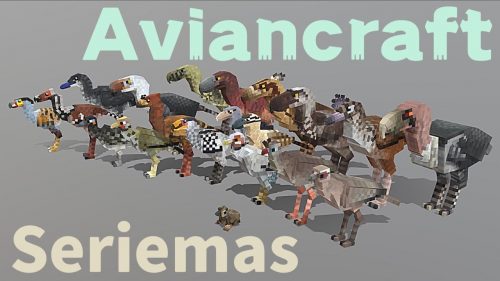 Aviancraft: Seriemas Addon (1.19) – MCPE/Bedrock Mod Thumbnail