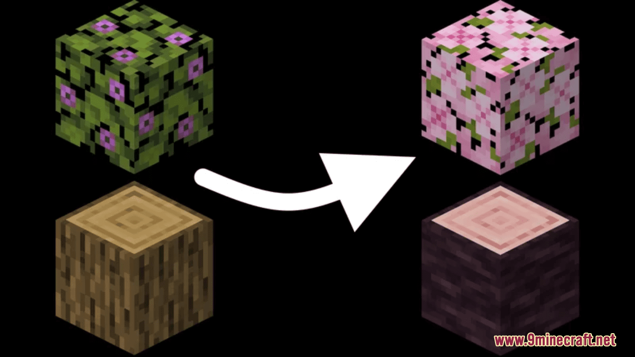 Azalea And Oak To Cherry Resource Pack (1.20.6, 1.20.1) - Texture Pack 13