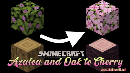 Azalea And Oak To Cherry Resource Pack (1.20.6, 1.20.1) – Texture Pack Thumbnail