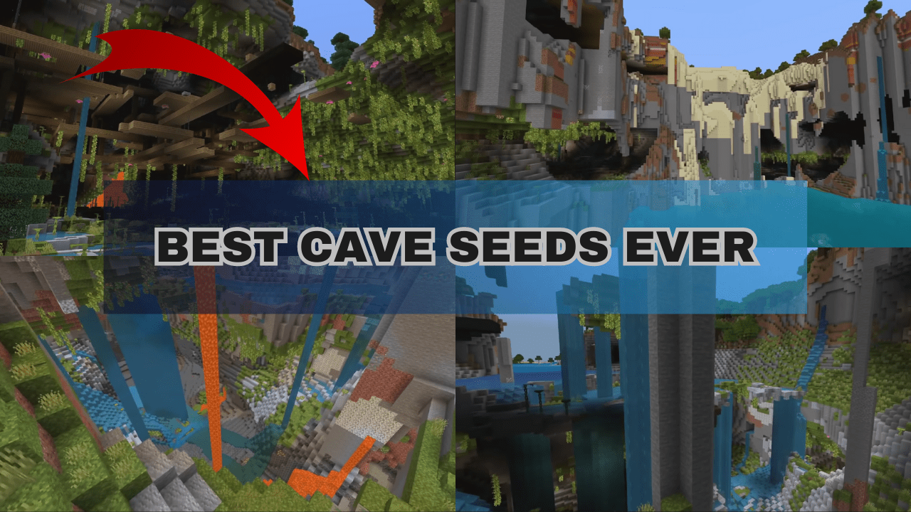 Best Cave Seeds Ever For Minecraft (1.19.4, 1.19.2) - Bedrock, Java Edition 1