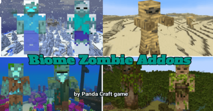 Biome Zombies Explorer Addon (1.19) - MCPE/Bedrock Mod 1