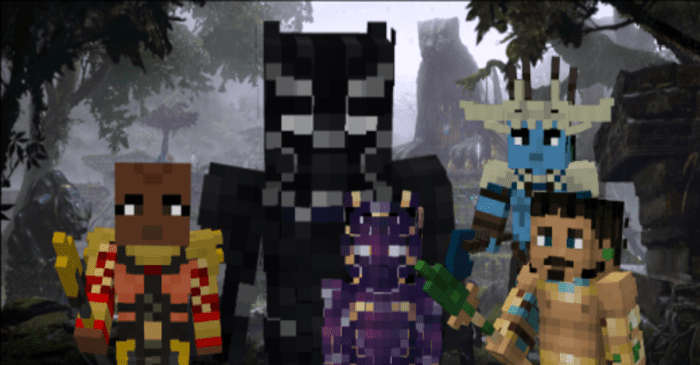 Black Panther Wakanda Forever Addon (1.19) - MCPE/Bedrock Mod 1