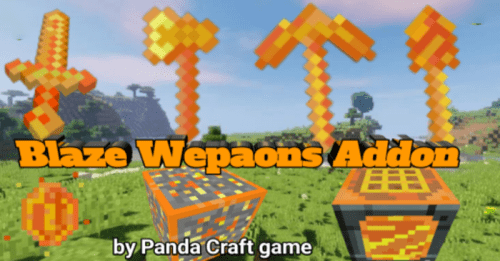 Blaze Weapons Addon (1.19) – MCPE/Bedrock Mod Thumbnail