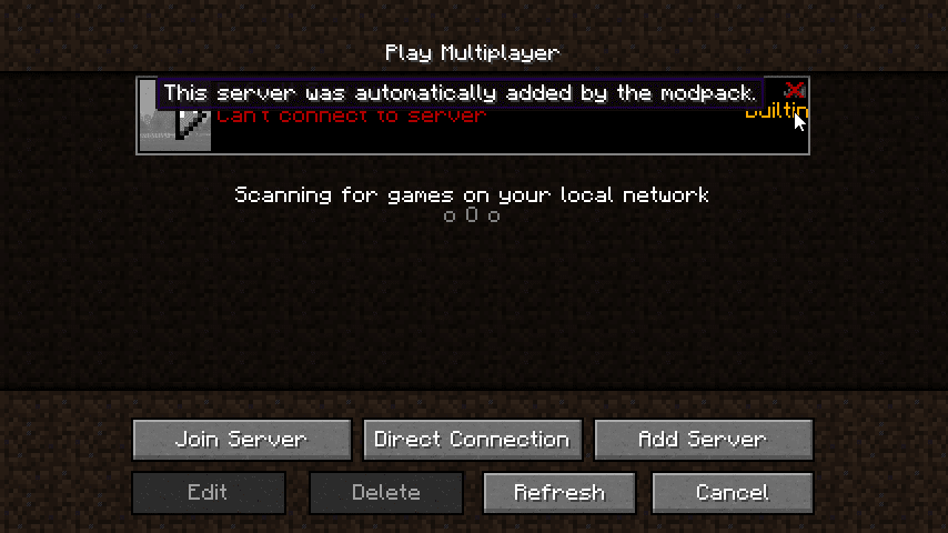 Builtin Servers Mod (1.20.1, 1.19.2) - Small Config for Modpack Makers 3