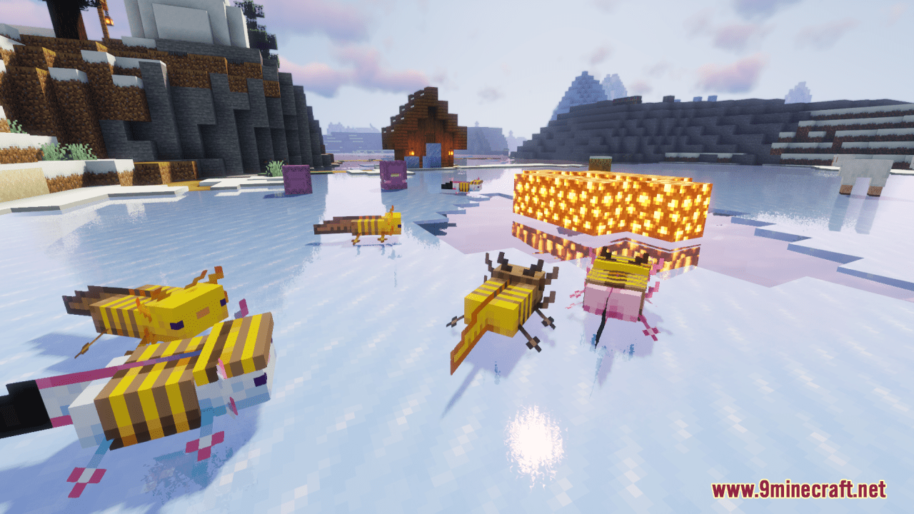 Buzzy Bee Axolotls Resource Pack (1.20.6, 1.20.1) - Texture Pack 11