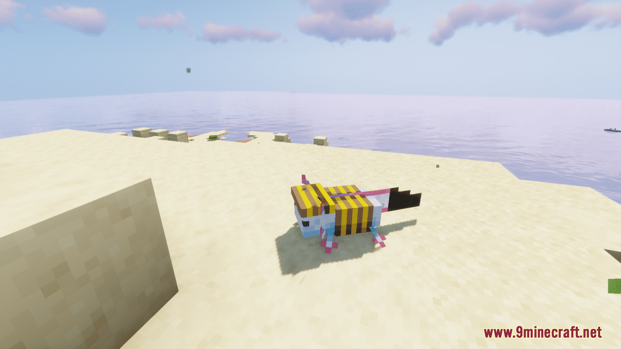 Buzzy Bee Axolotls Resource Pack (1.20.6, 1.20.1) - Texture Pack 4