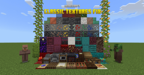 Classic Textures Fix Pack (1.19) – MCPE/Bedrock Thumbnail