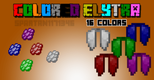 Colored Elytra Addon (1.19) – MCPE/Bedrock Mod Thumbnail