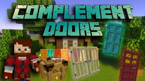 Complement Doors Addon (1.19) – MCPE/Bedrock Mod Thumbnail