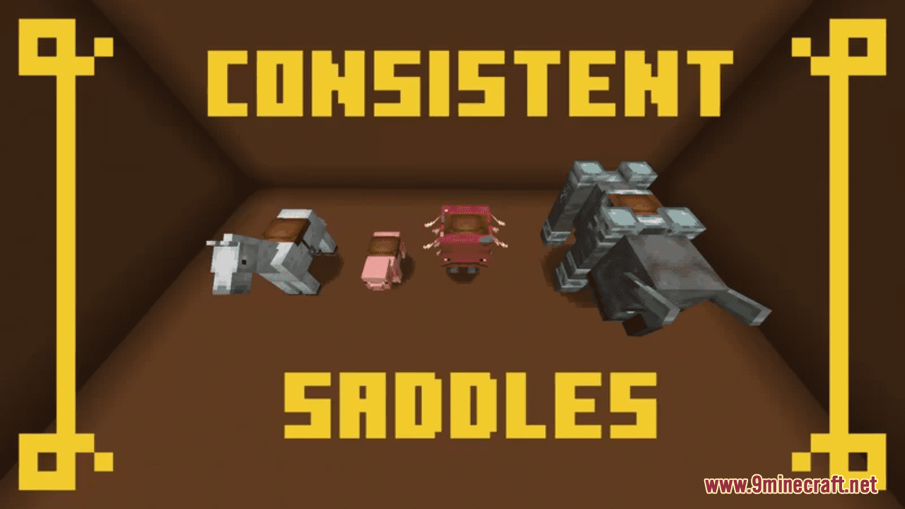 Consistent Saddles Resource Pack (1.20.6, 1.20.1) - Texture Pack 1