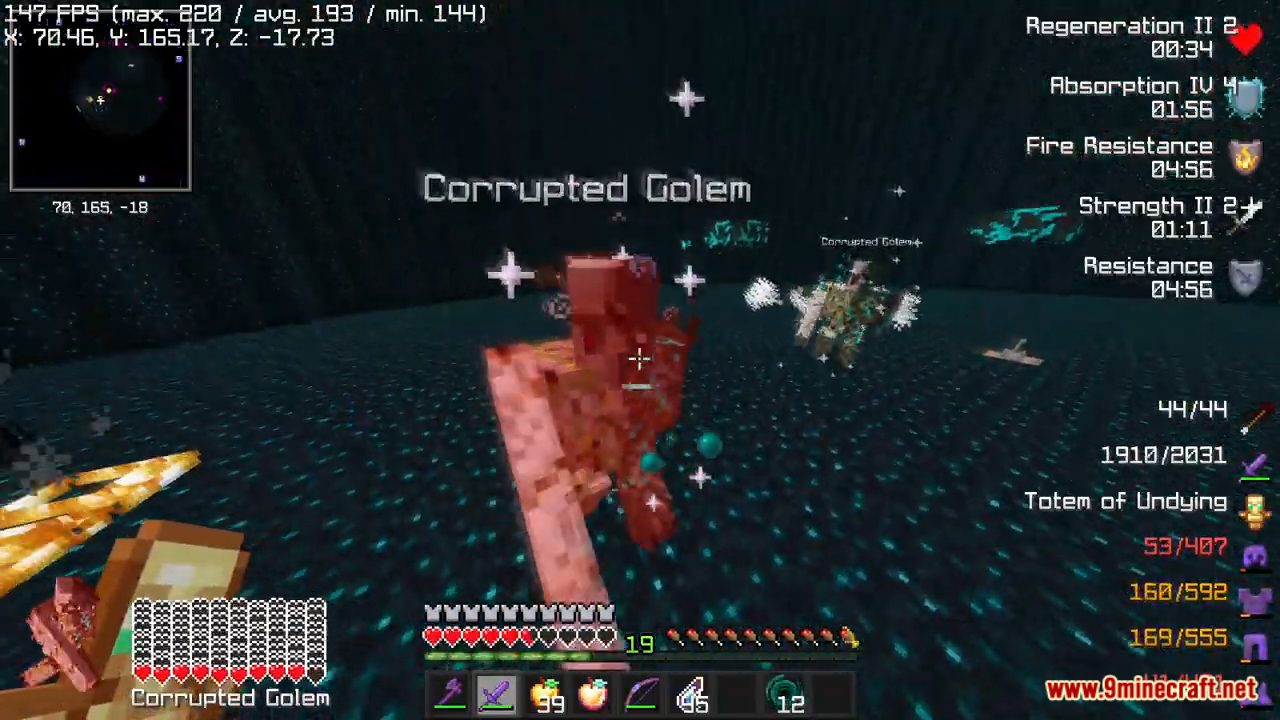 Corrupted Golem Data Pack (1.19.4, 1.19.2) - New Boss! 3