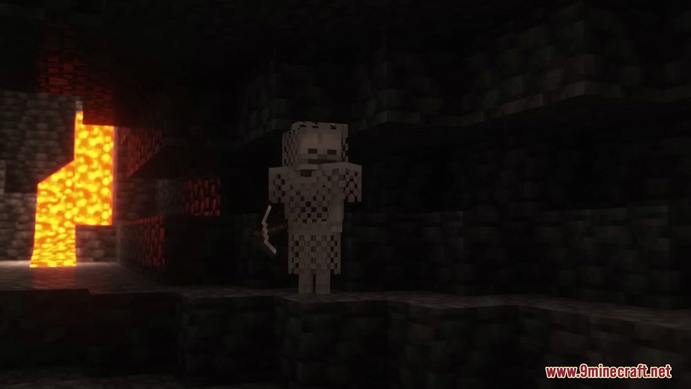 Difficult Caves Mod (1.20.1, 1.19.2) - Hostile Mobs will be Stronger 6