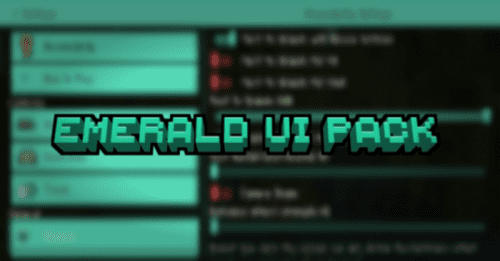 Emerald UI Pack (1.20, 1.19) – MCPE/Bedrock Thumbnail