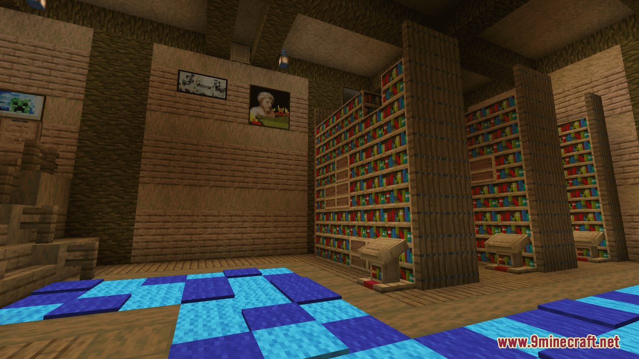 Escape the Library Map (1.21.1, 1.20.1) - Vanilla Escape Challenge 4