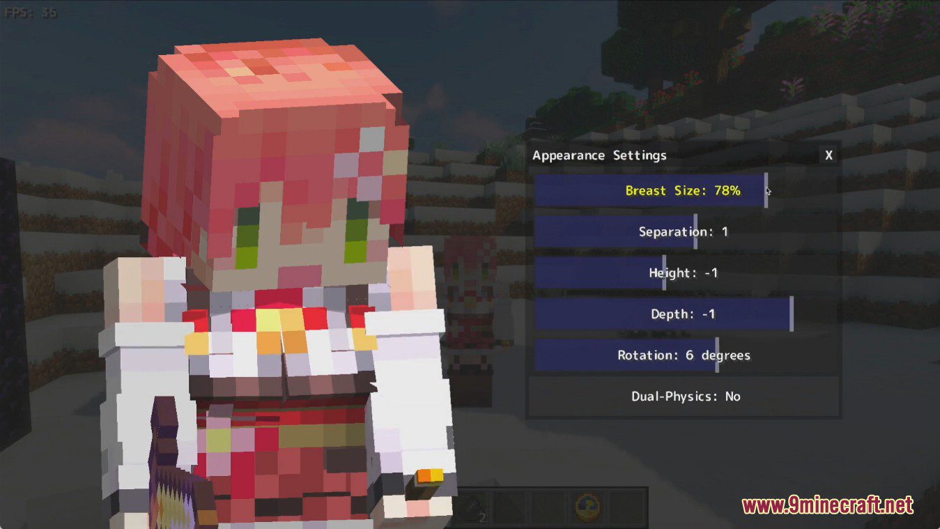 Female Gender Mod (1.19.4, 1.18.2) - Adding Breasts to Look Like a Girl 9
