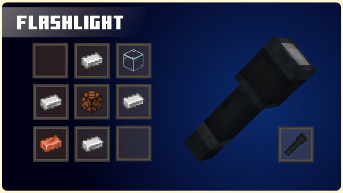 Flashlight Addon (1.19) - MCPE/Bedrock Mod 3