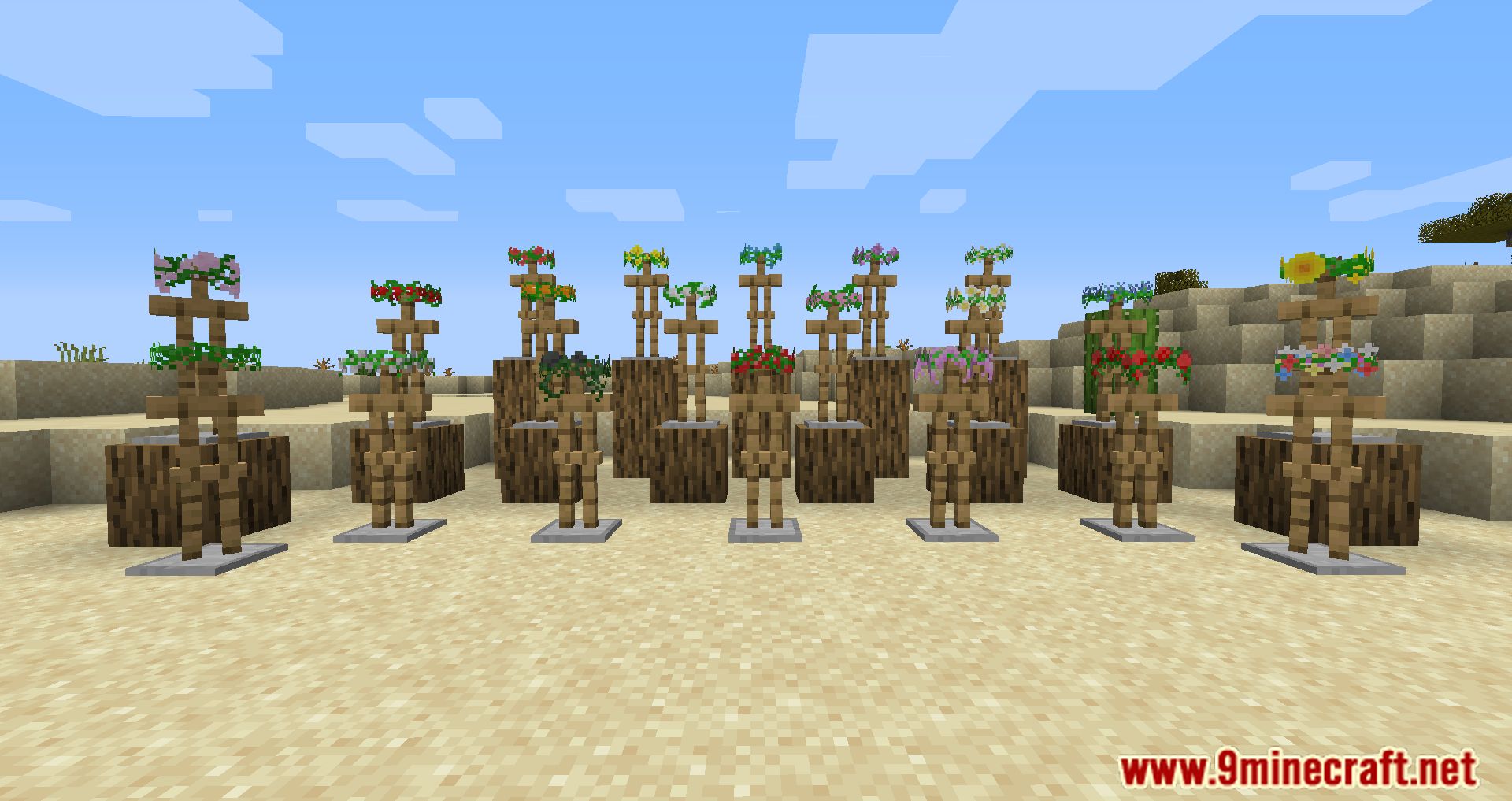 Kakan's Flower Crowns Mod (1.15.2) - Distinctive Flower Crowns 2