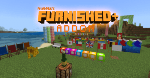 Furnished+ Addon (1.19) – MCPE/Bedrock Mod Thumbnail