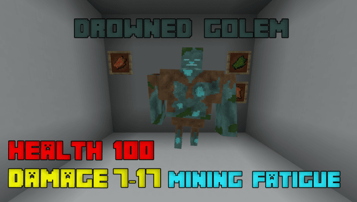 Golem Mobs Addon (1.19) - MCPE/Bedrock Mod 6